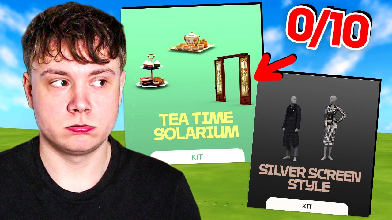 Reviewing The Sims 4 Tea Time Solarium & Silver Screen Style Kits