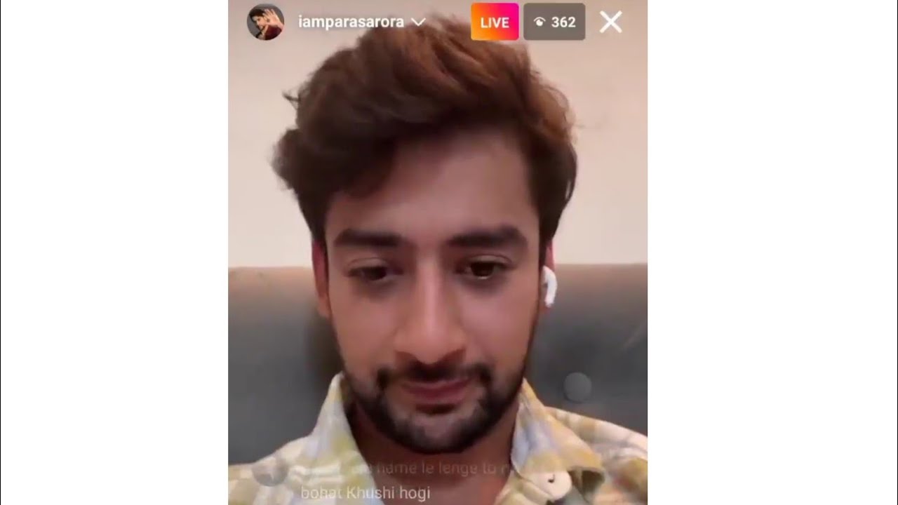 |Paras Arora| |Upcoming New Live Video|😍💜 This is the Part-1 #parasarora #live