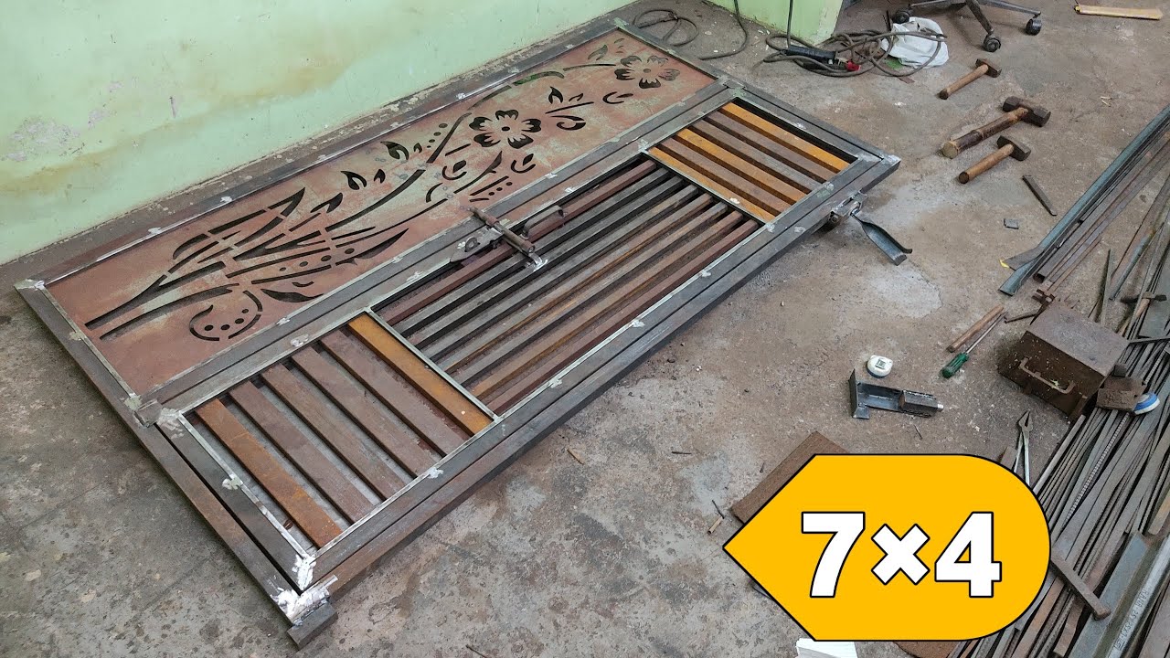How To Make Beautiful Door For Home || Front Door For Home || Metal Pipe Heavy Door 