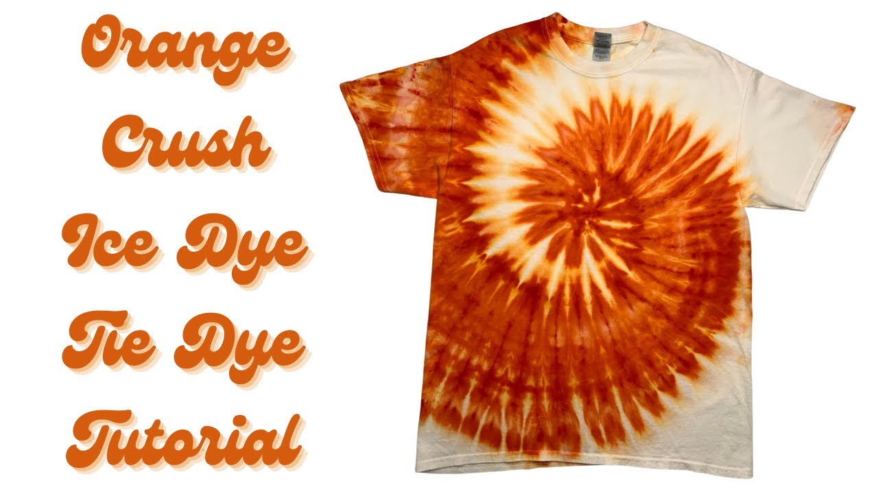 Tie-Dye Designs: Orange Crush Spiral Soda-licious| Get it? So delicious… You’ll see