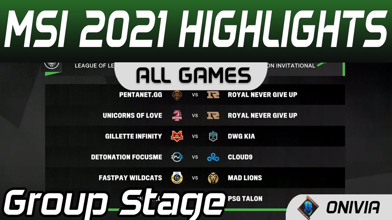 MSI Highlights Day 2 All Games MSI 2021 by Onivia