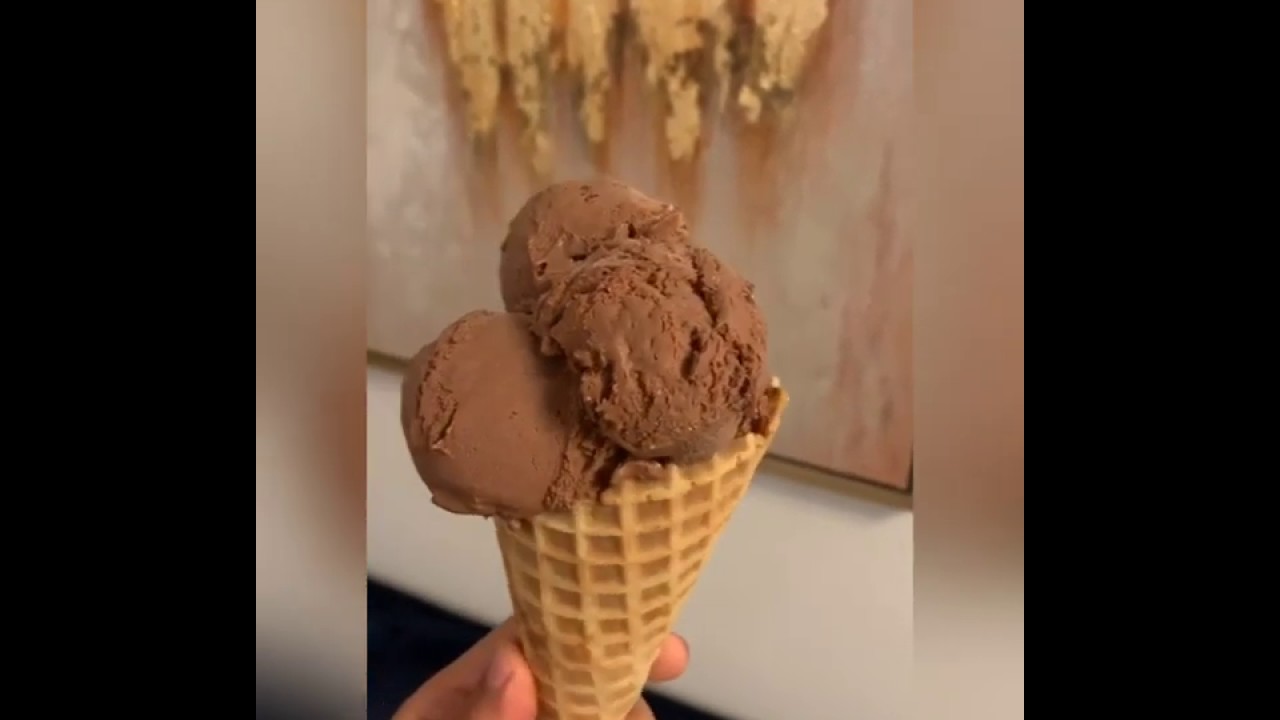 آموزش بستنی شکلاتی با همزن کیچن اید