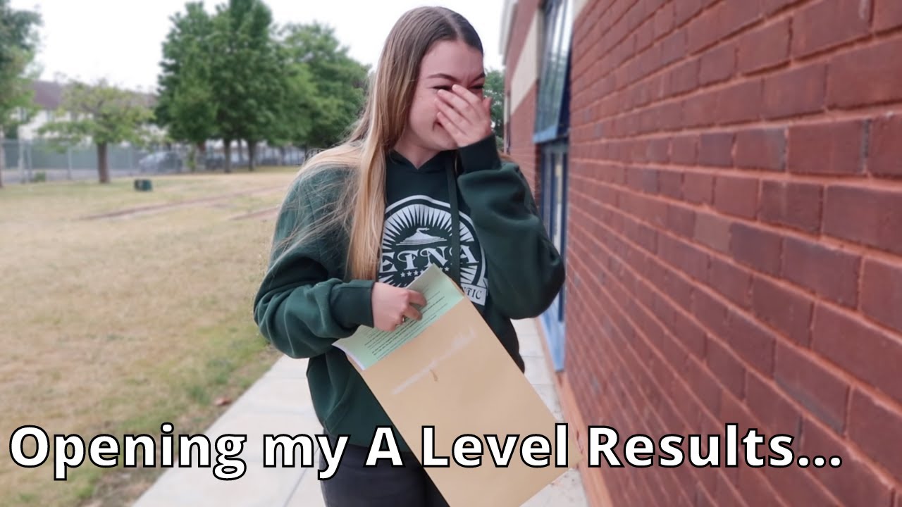 Opening my A Level Results...