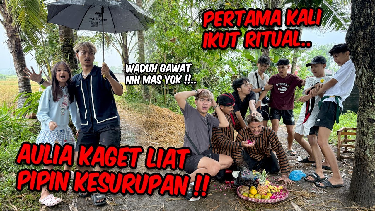 Pertama kali ikut ritual barongan !! AULIA TAKUT LIAT PIPIN SAMPE LARI