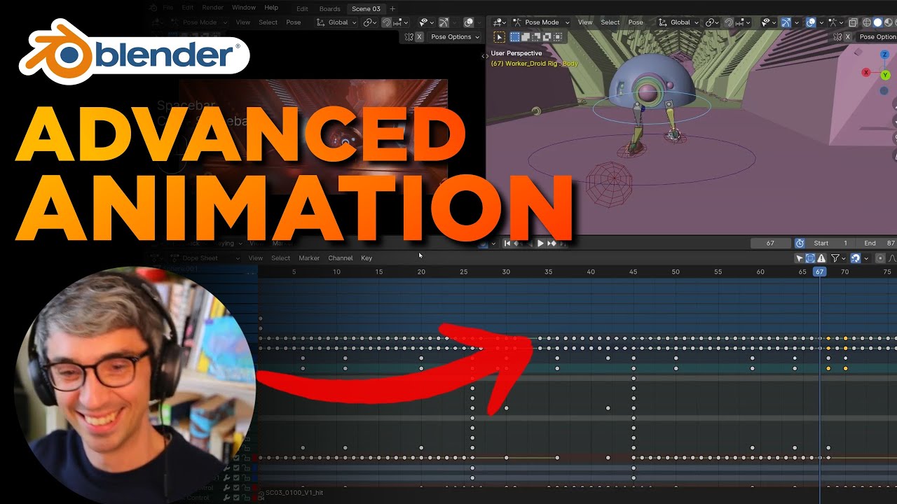 How to create detailed animations in Blender