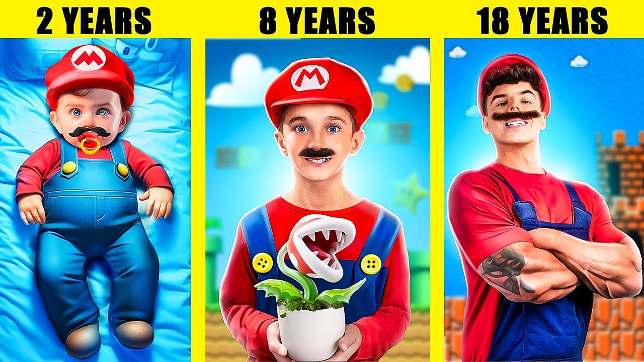 Super Mario Bros verwisselde van lichaam met prinsessen! Zo word je Super Mario! Bowsette