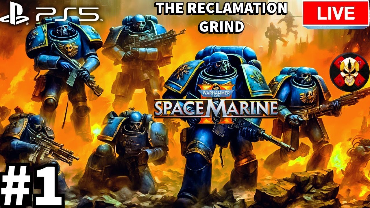 Warhammer 40K: Space Marines 2 The Reclamation Grind 4K UHD PS5 Livestream 01
