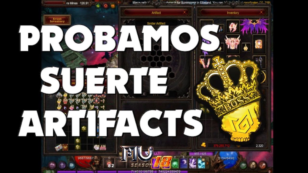 ⚡️ Abriendo Cajas Artifacts 😲 ¿ Salió el Artifact 7 ? 😲ARCADIA MUONLINE WEBZEN S18 ⚡️