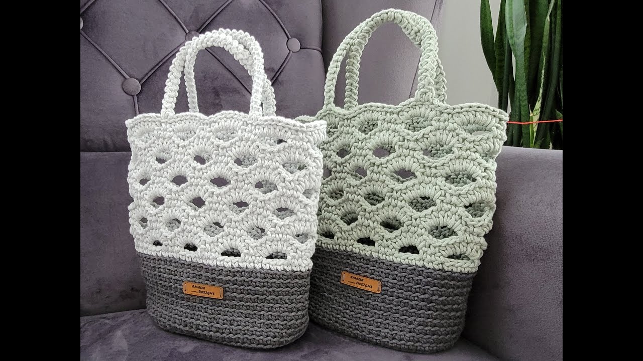 Yaza Hazır Olun.. İki renk Yapımı kolay Çanta. PART1 Taban Yapılışı #tığişi #diy #crochet #handmade
