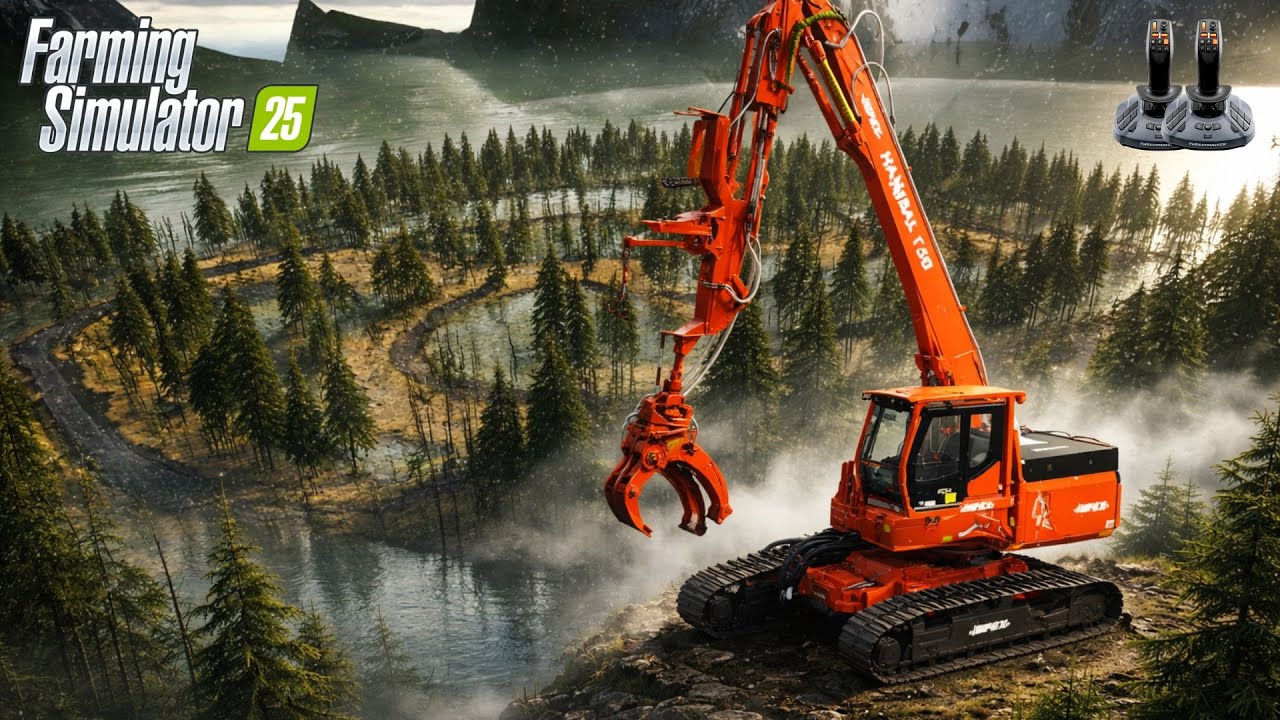 Turning an ABANDONED FLOODED ISLAND into a MEGA FORESTRY BASE! 🌲💥 | FS25
