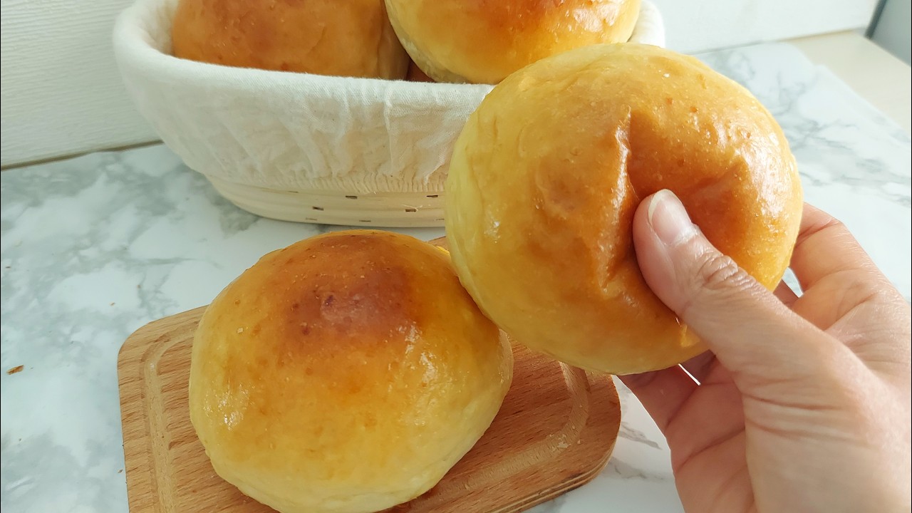 ขนมปังมันฝรั่ง สูตรนวดมือ นุ่มเบาอร่อย Potato Buns (Potato bread rolls)