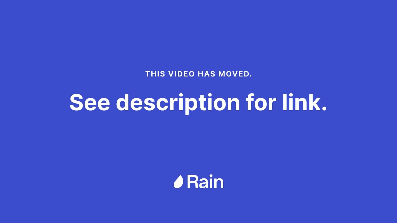 FIRST TIME USING THE RAIN APP? (App Walkthrough)