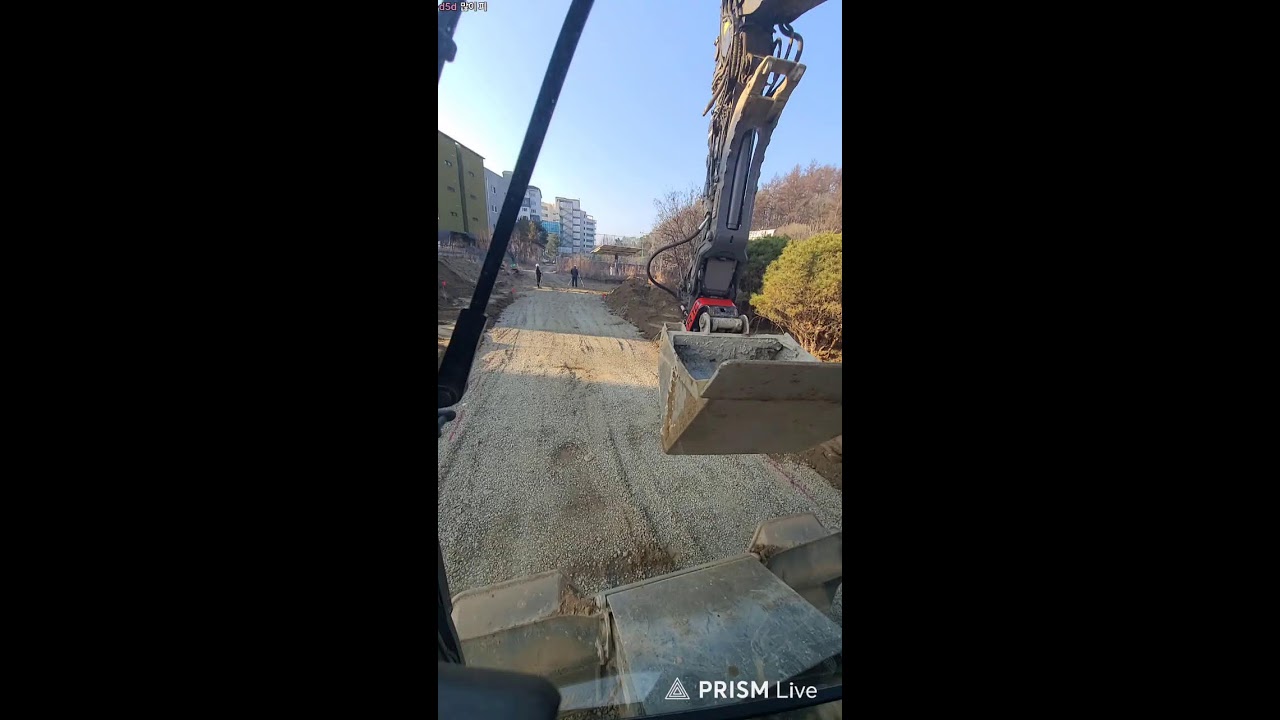 행복 포크레인 굴삭기 굴착기 포크레인 excavator operate