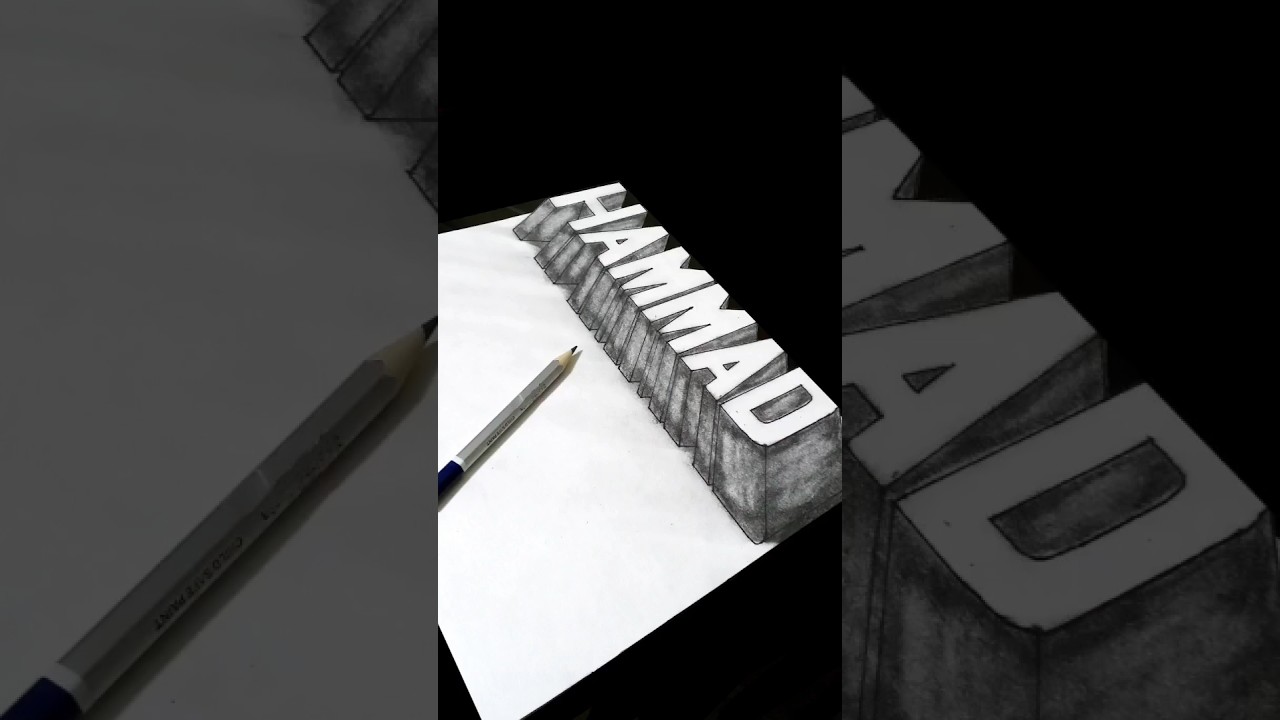 3d letters 💯 #youtubeshorts #shorts