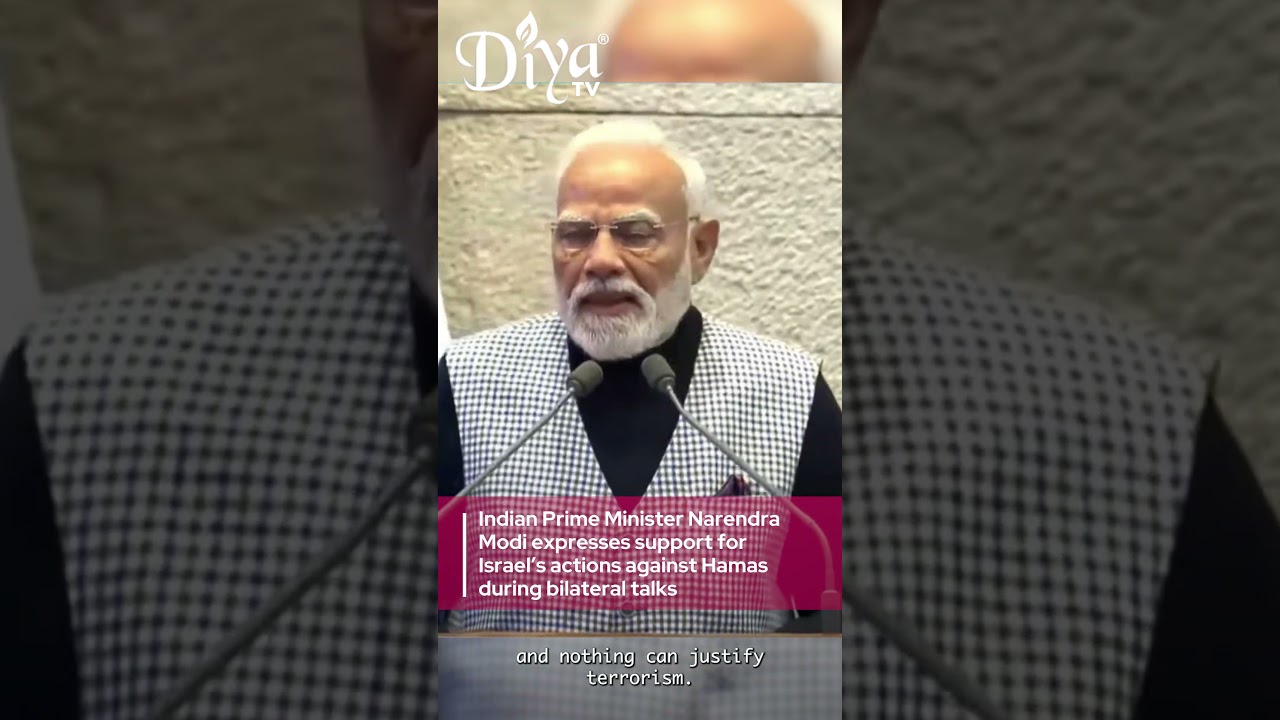 Indian PM Narendra Modi expresses support for Israel's actions against Hamas during bilateral talks
