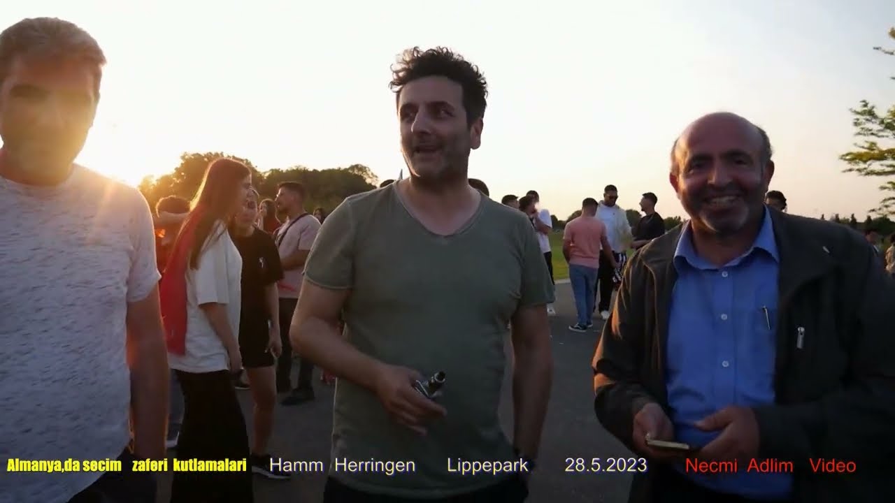 Almanya,da  Türklerin  secim zaferi  kutlamalari  -    Hamm  Herringen   Lippepark