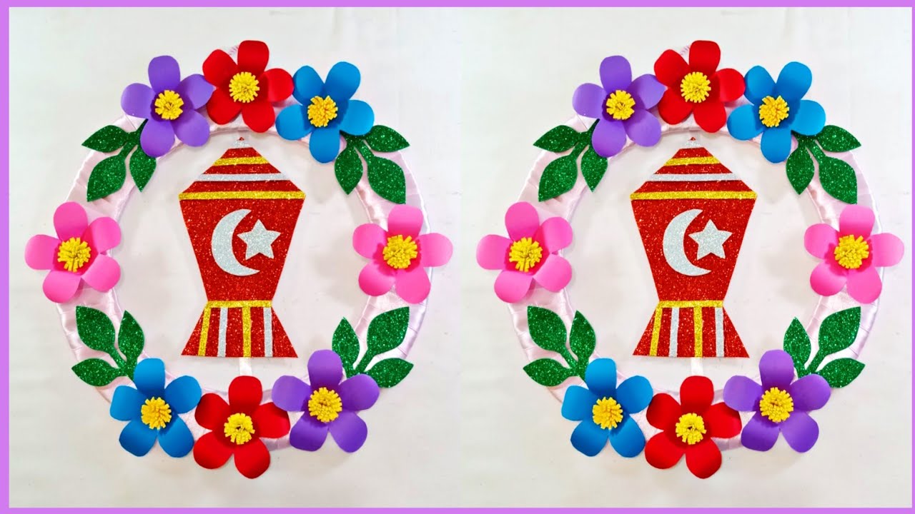 عمل ديكور رمضان 🌙لباب المنزل او الحائط 🌙🌃💁Diy Ramadan decor