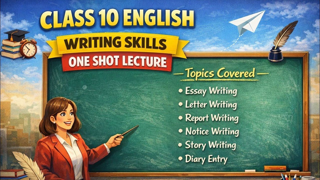 )“Class 10 English Writing Skills | SSC Board One-Shot Lecture ✍️”