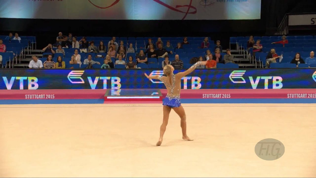 Elizaveta NAZARENKOVA (UZB) 2015 Rhythmic Worlds Stuttgart - Qualifications Ball