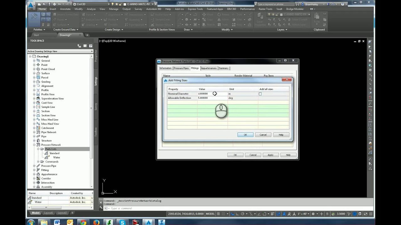 Custom Properties in a Civil 3D Pressure Network Catalog