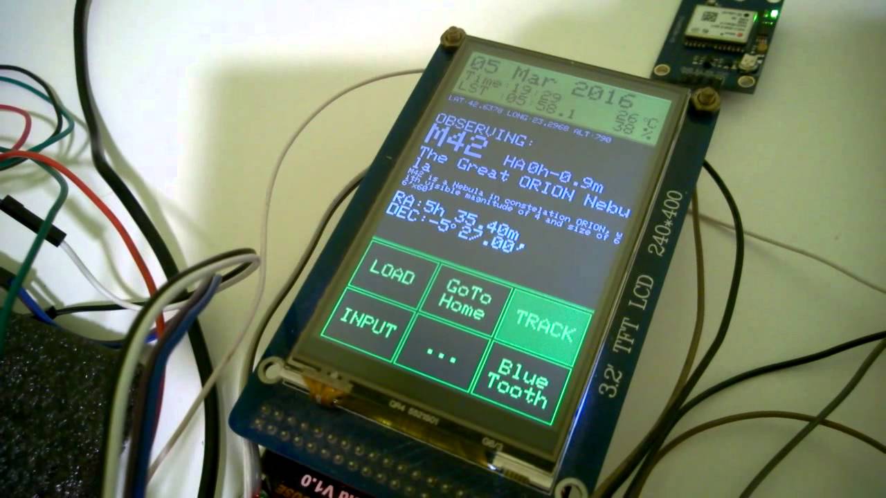 Arduino Telescope GoTo System - completed design