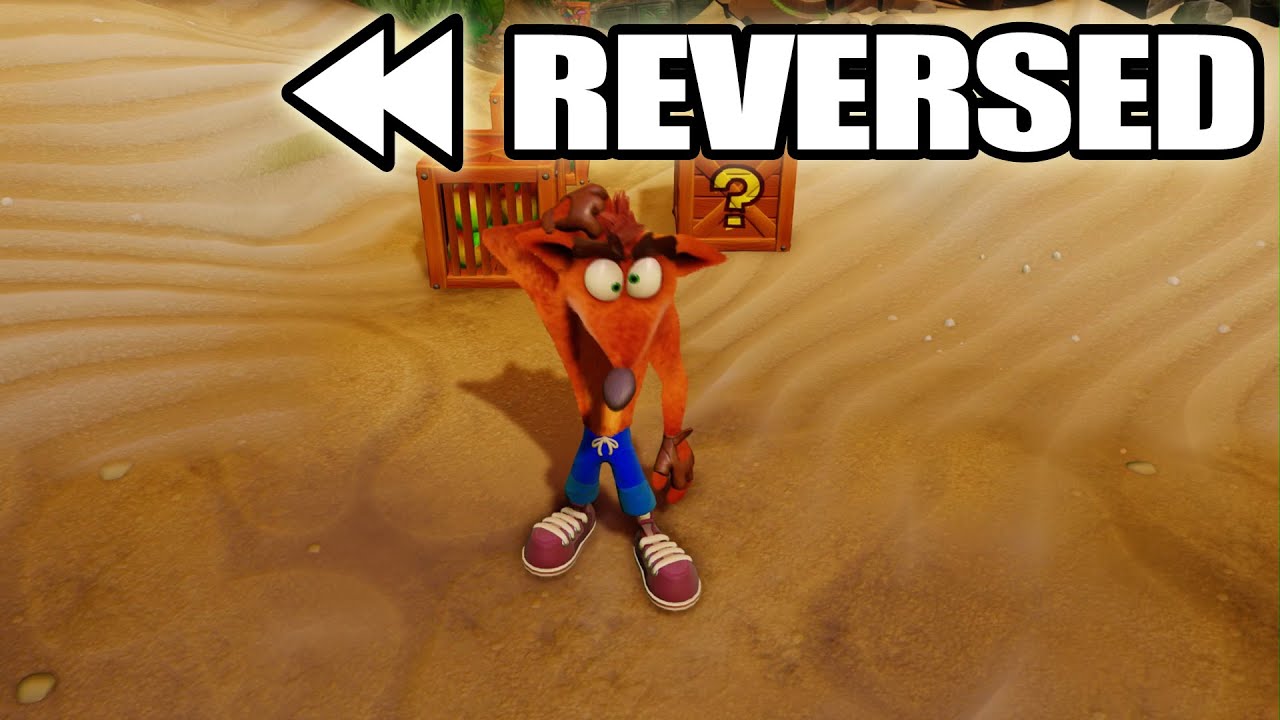 Crash Bandicoot [N. Sane Trilogy] gameplay REVERSED