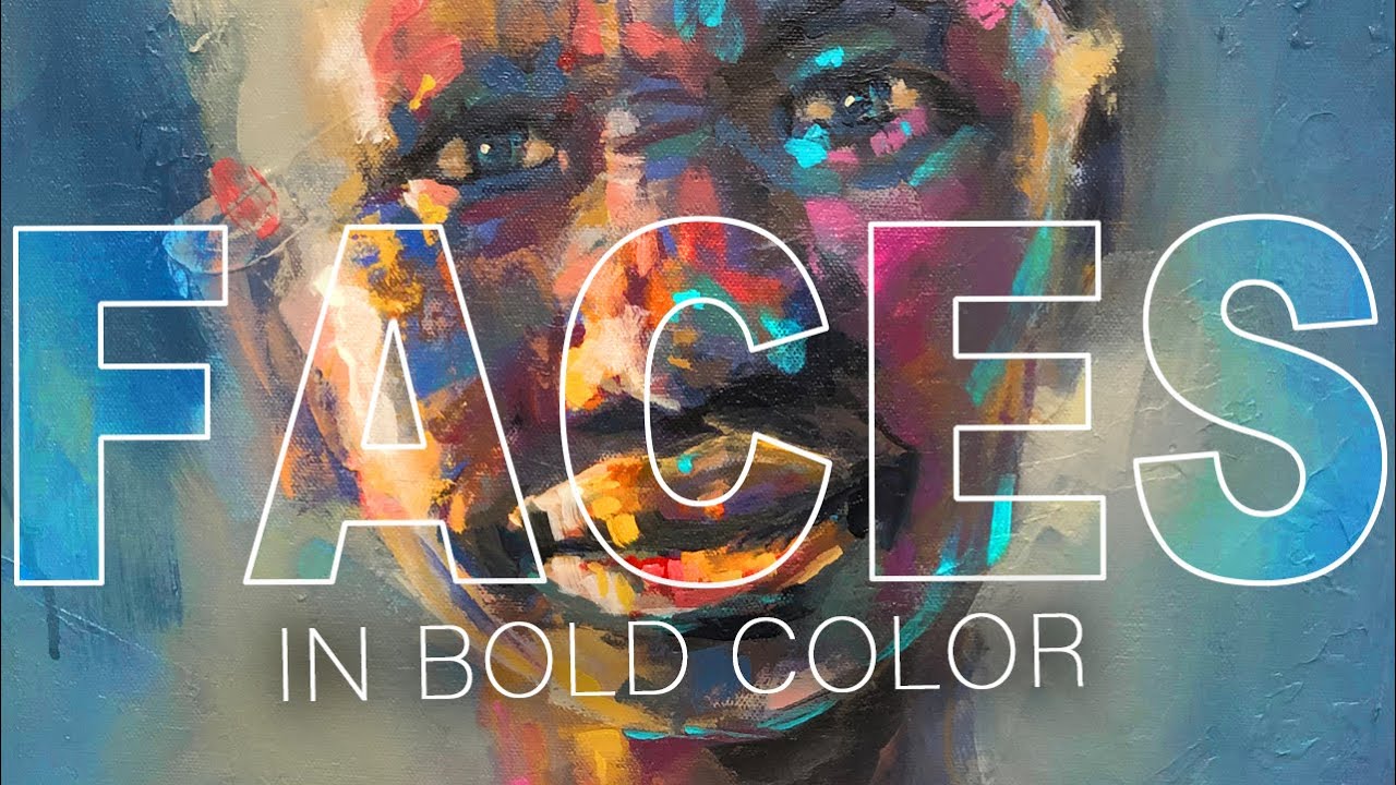 Beautiful BOLD COLOR Portrait. All the colors of the RAINBOW.