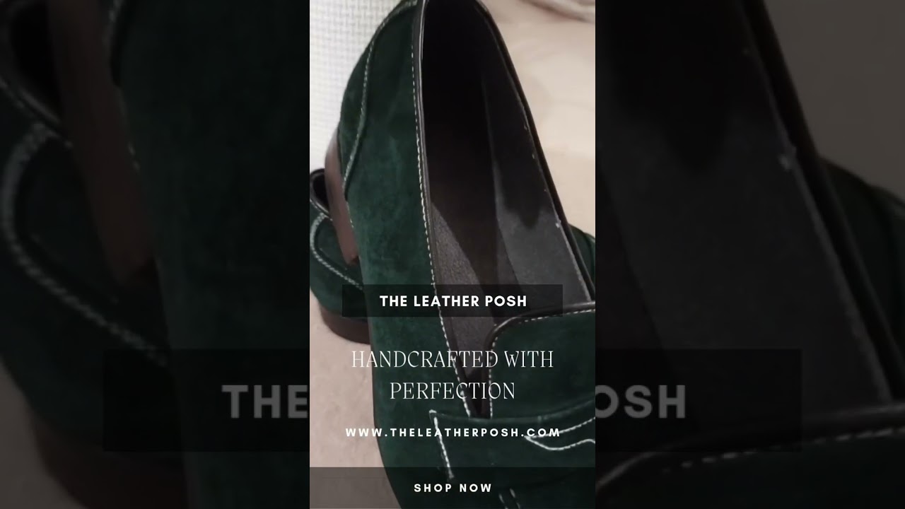 Green Suede Leather Shoes for Men Green Wedding Shoes | 