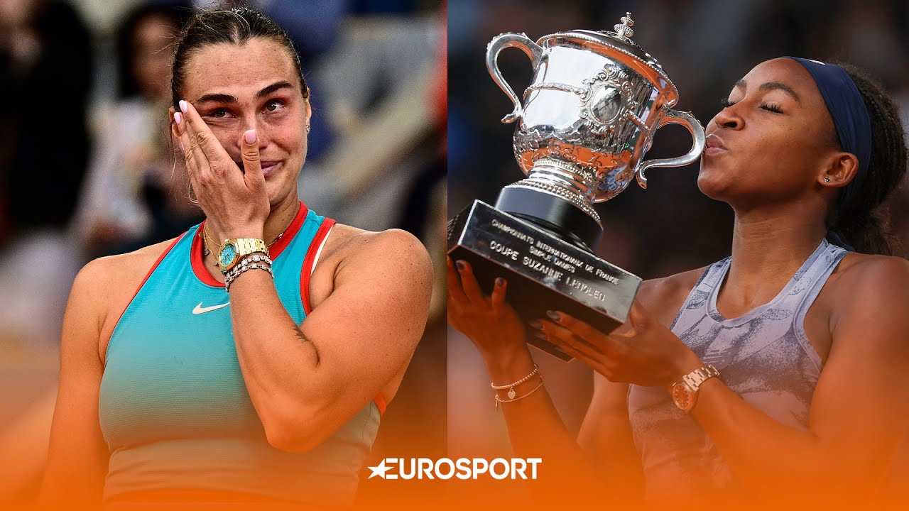 FULL TROPHY CEREMONY! 🏆 Coco Gauff & Aryna Sabalenka REACT after thrilling French Open Final 🇫🇷