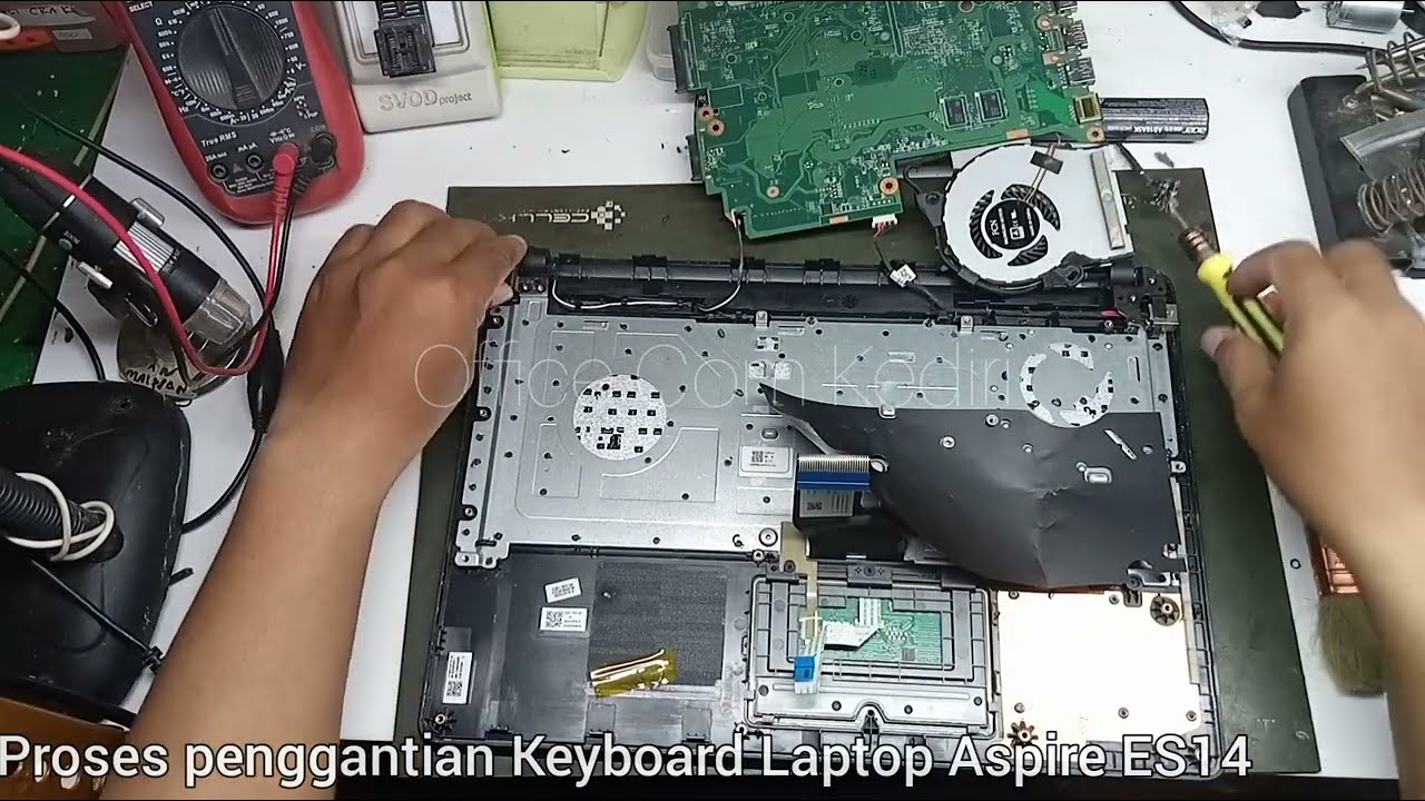 Cara ganti Keyboard Laptop Acer Aspire ES 14  431_mudah