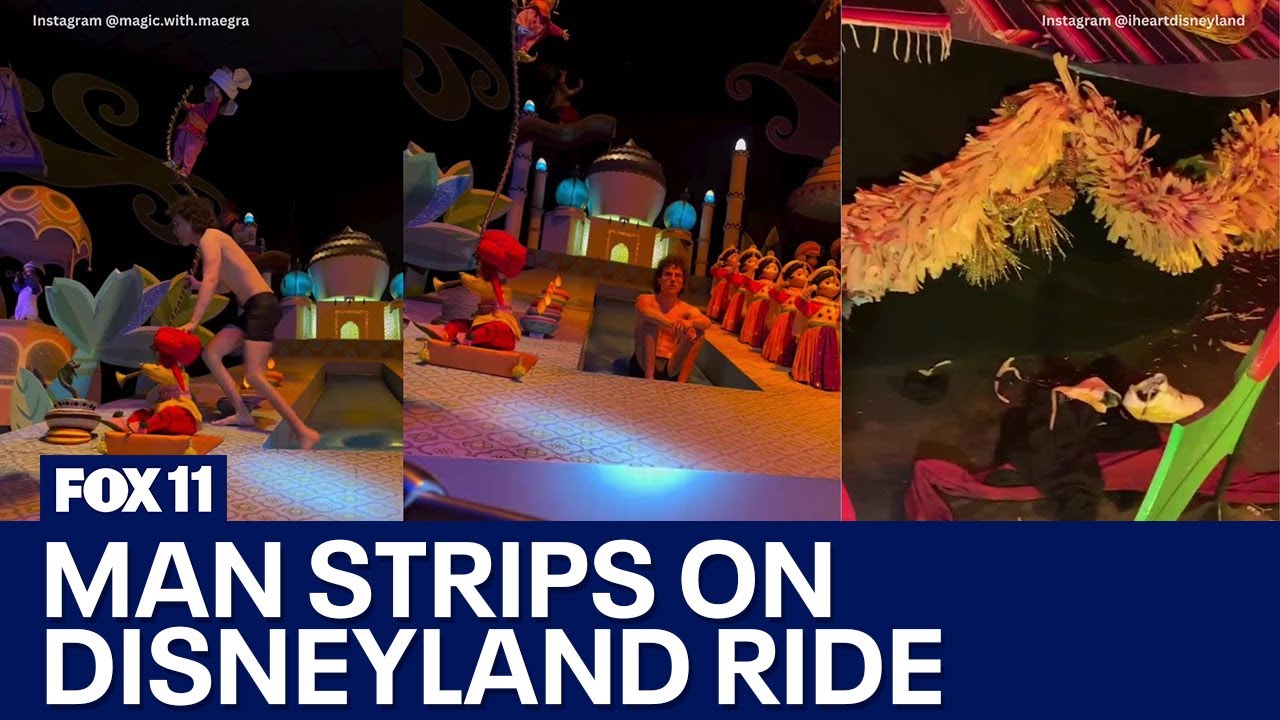 Man arrested after stripping on Disneyland's 'It's a Small World' ride