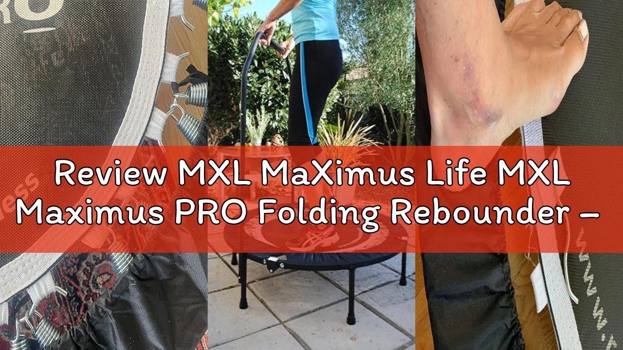 Review MXL MaXimus Life MXL Maximus PRO Folding Rebounder – Premium 40” Indoor Mini Trampoline with