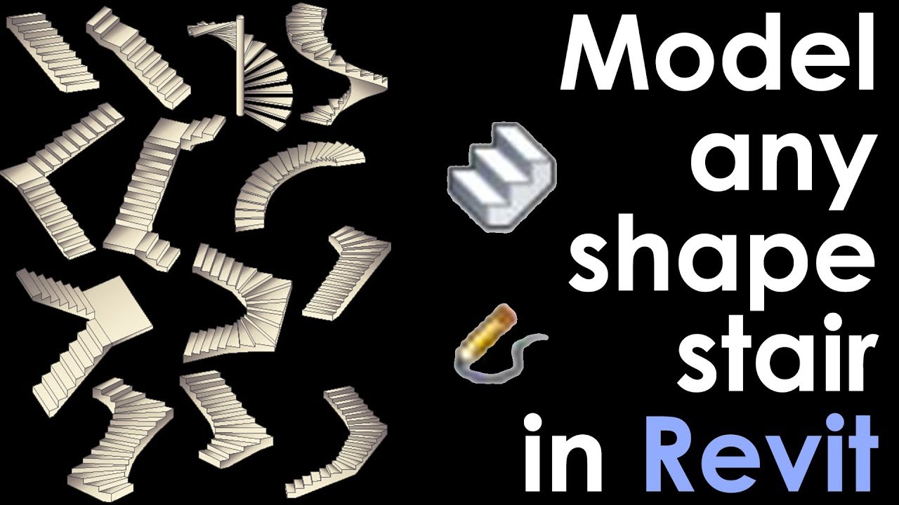 Моделирование лестницы любой формы в учебном пособии Revit