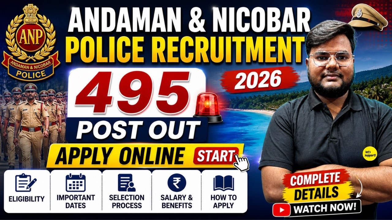Andaman Nicobar Police Recruitment 2026 🔥 495 Post Out | Apply Online Full Details | Gyan Singh