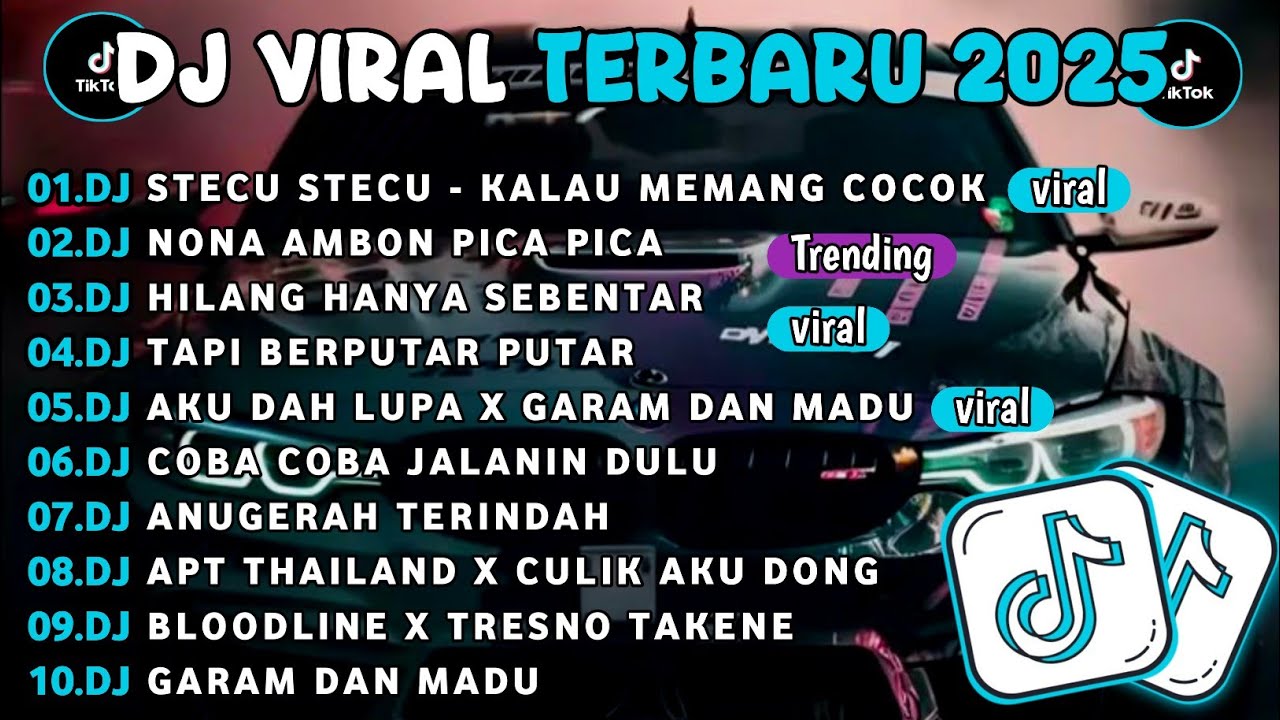 DJ TIKTOK TERBARU 2025||DJ STECU STECU - KALAU MEMANG COCOK🎵DJ NONA AMBON PICA PICA FULL ALBUM