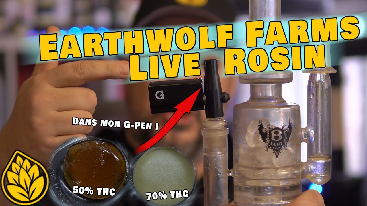 JE DAB DE LA LIVE ROSIN d'Earthwolf Farms + G PEN & G ROAM ! God Space Needle!!  concentrate hash