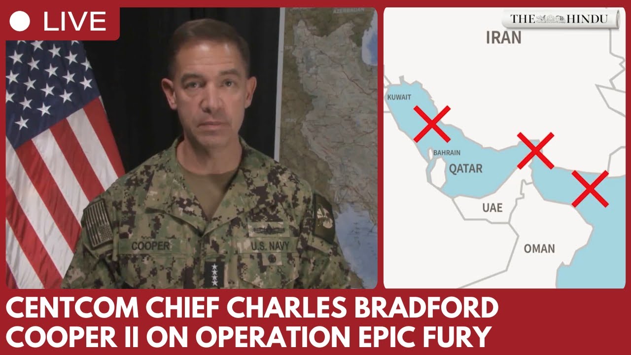 U.S. Central Command chief Charles Bradford Cooper II speaks on Operation Epic Fury in Florida