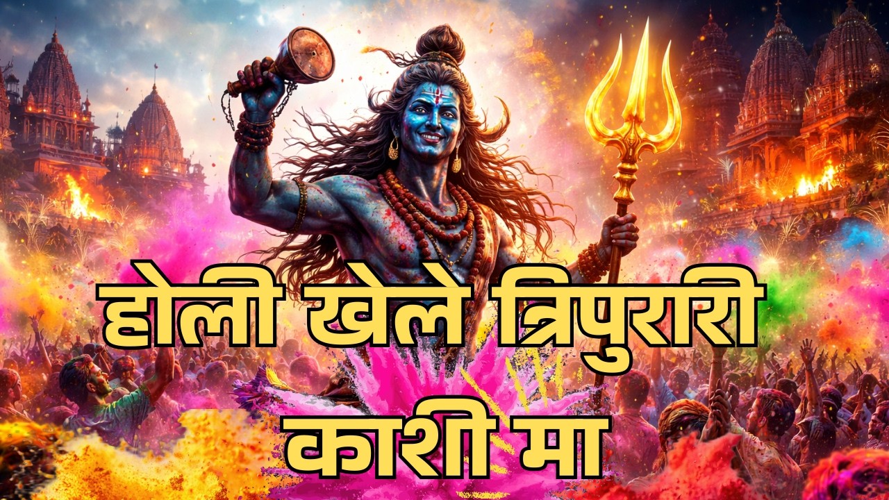 Shiv Holi Song 2026 🌈 | Holi Khele Tripurari Kashi Mein | DJ Trance Bhajan Remix