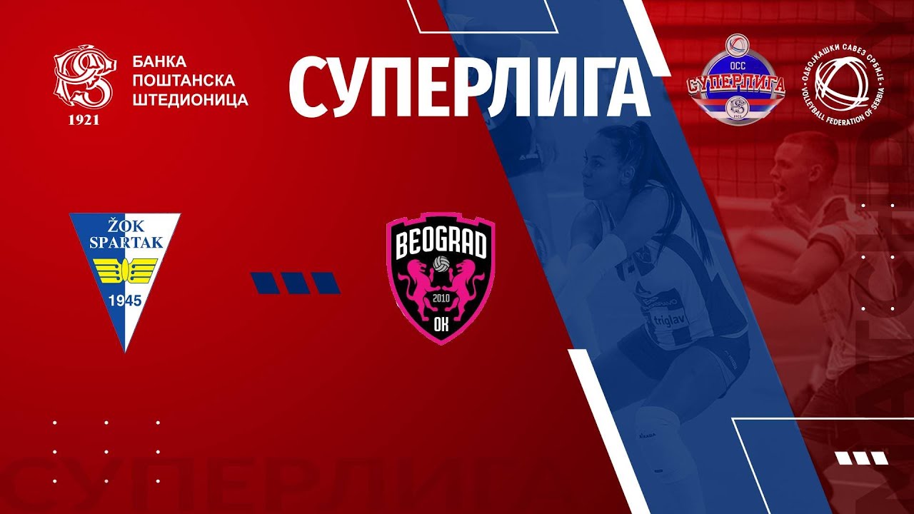 SPARTAK SU 🆚 BEOGRAD 2:3  /3. KOLO BANKA POŠTANSKA ŠTEDIONICA SUPERLIGE ZA ODBOJKAŠE/