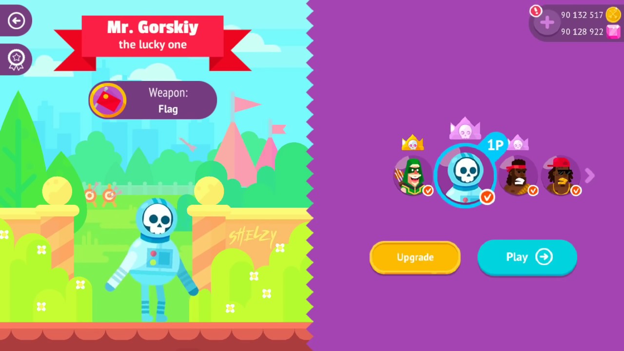Bowmasters All Premium Characters Upgrade Gameplay