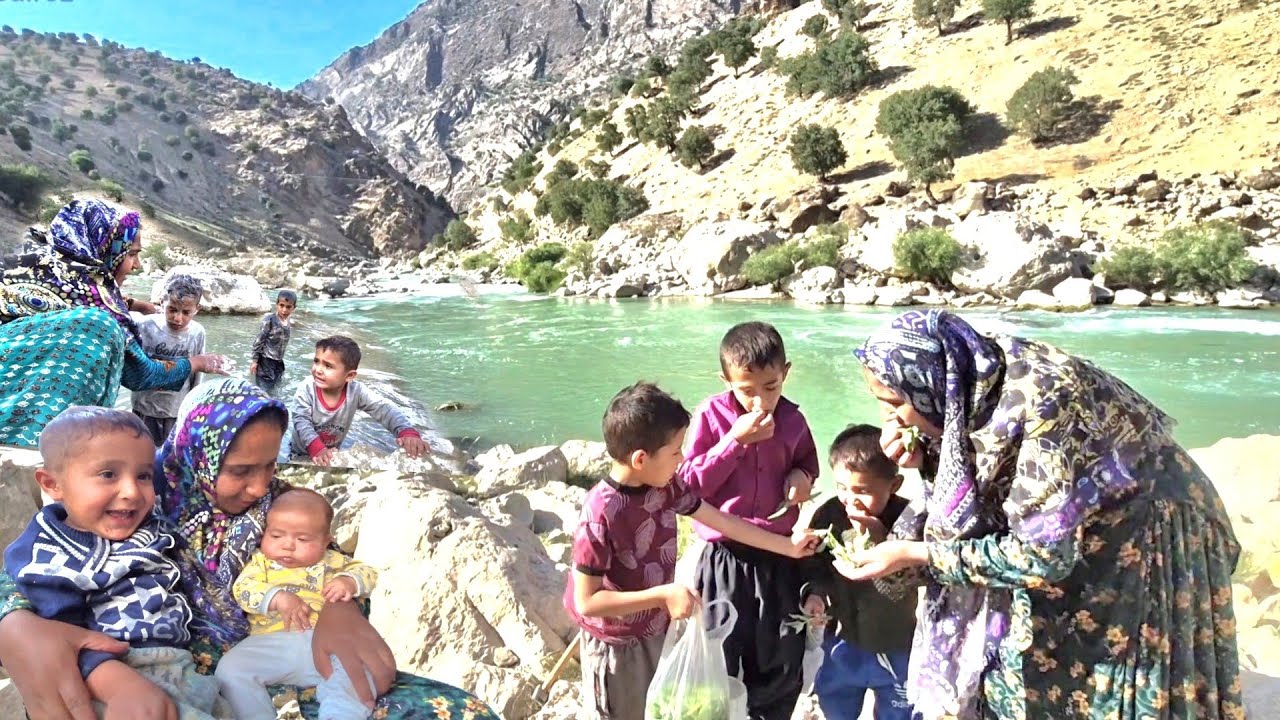 Hard Nomadic Life of Solat, a Single Mother with 4 Kids by the Wild River in Iran's Zagros | BALROZ