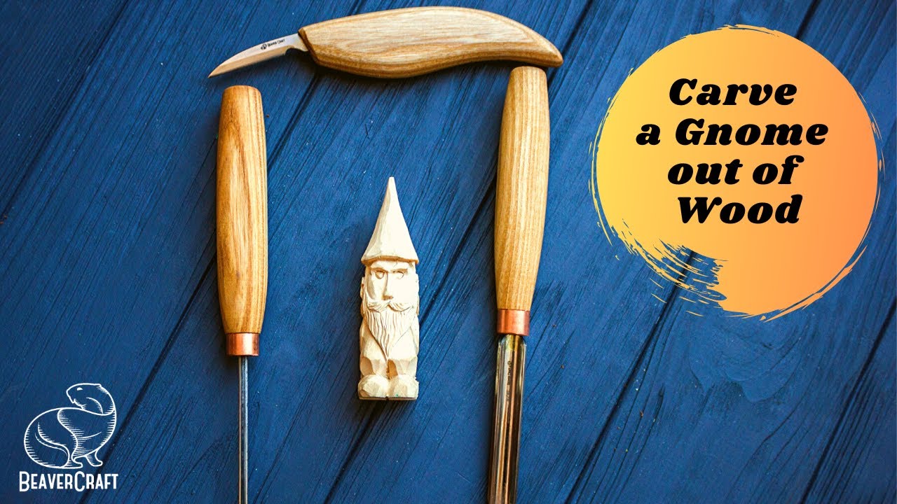 Wood Carved Gnome - Wood Carving Tutorial