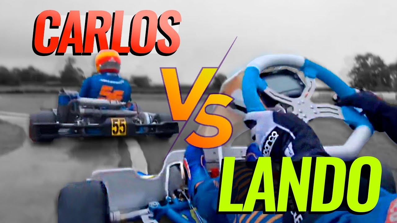 Lando Norris VS Carlos Sainz Head to Head at Whilton Mill karting