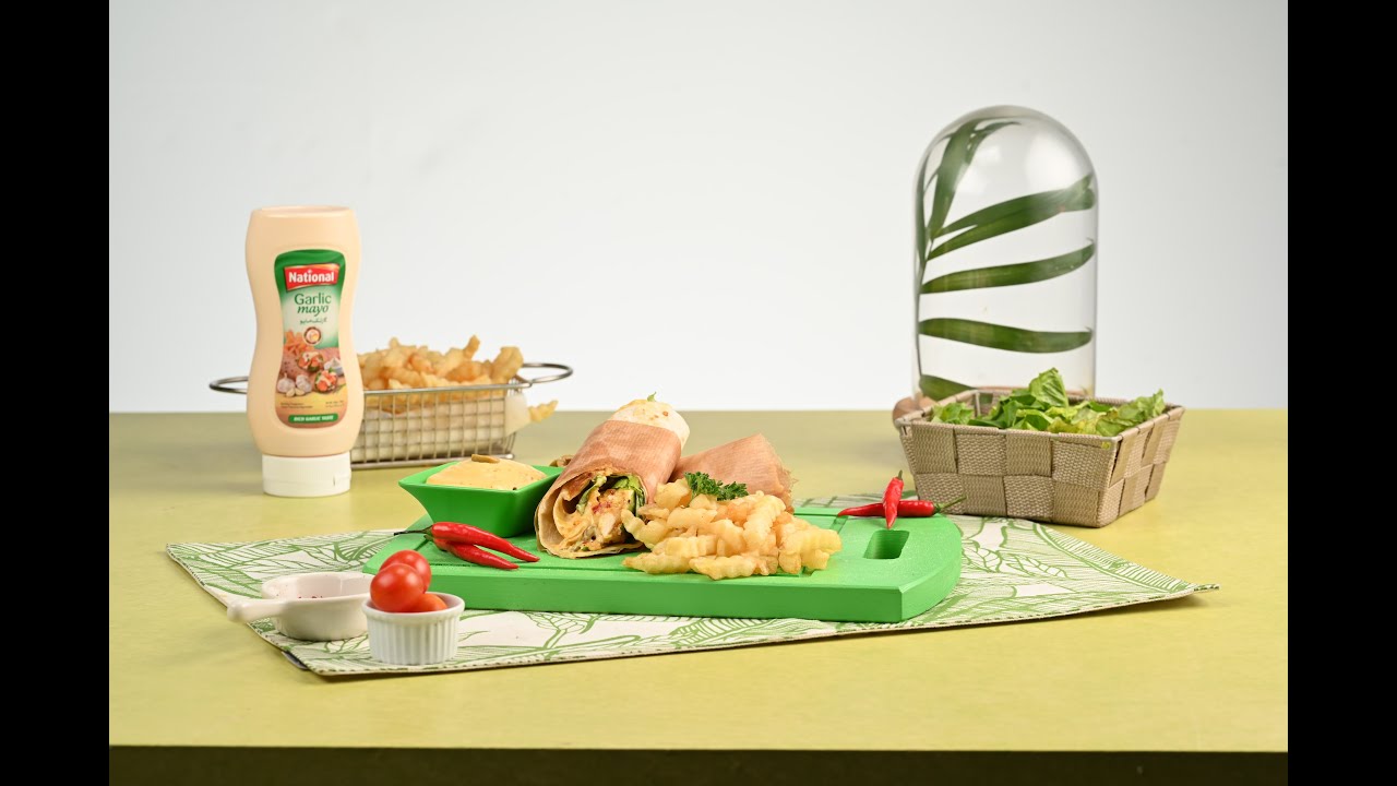 National Garlic Mayo | Chicken Zinger Wrap