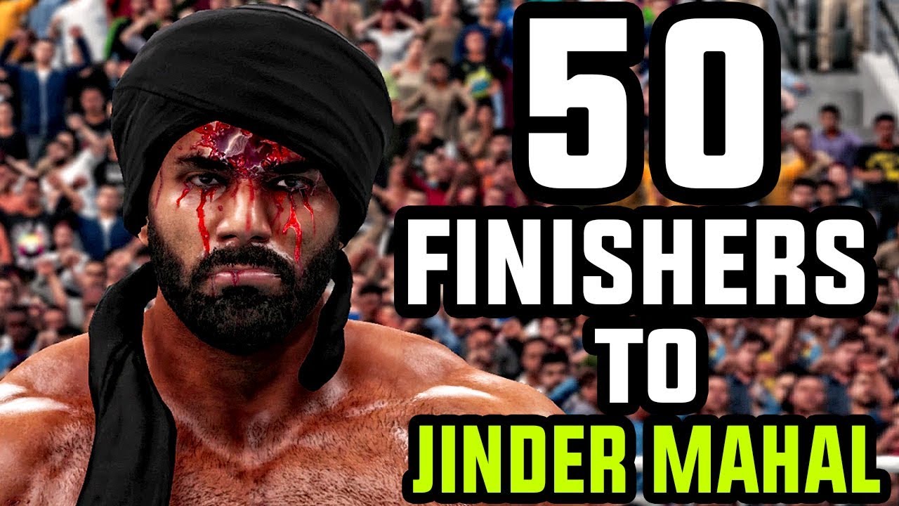 WWE 2K18 - 50 Finishers To Jinder Mahal!