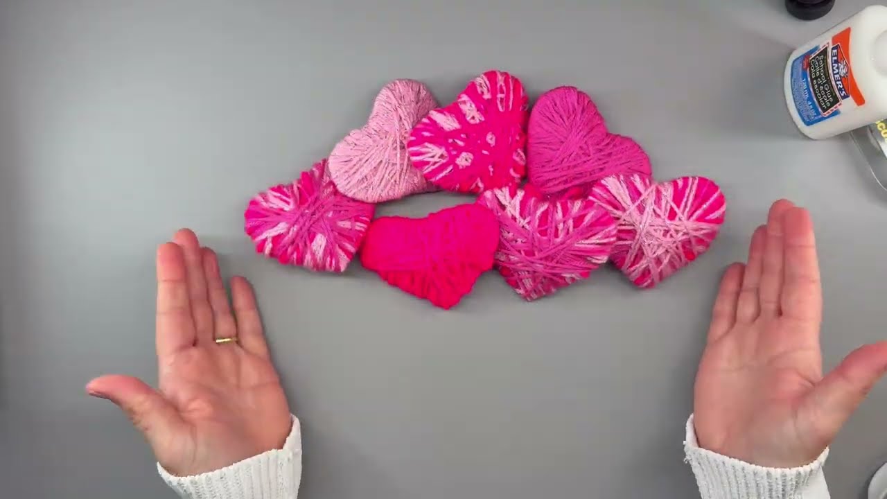 Valentine Yarn Heart | Easy DIY Crafts For Valentines Day
