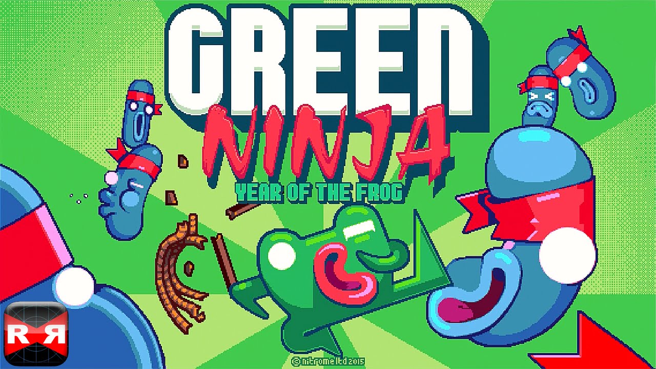 Green Ninja: Year of the Frog (By Nitrome) Lvl. 1-20 - iOS / Android - Gameplay Video