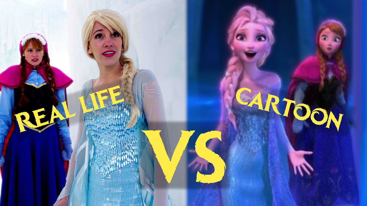 First time in Forever Reprise - Real Life vs Cartoon!