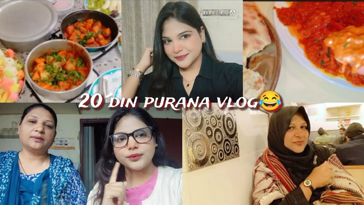 Itne din baad finally 20 din puara vlog🤌mera aur maa ka roza tha|gye maa ke fav paye khane|night out