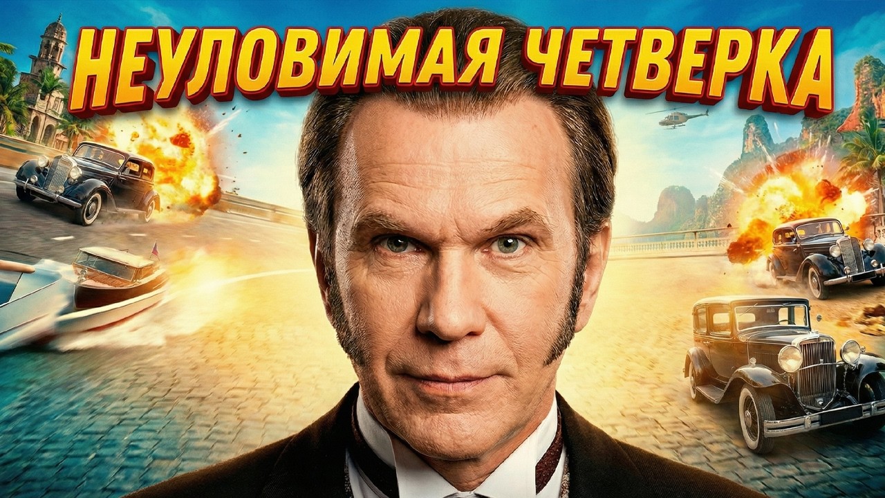 АВАНТЮРНАЯ КОМЕДИЯ // НЕУЛОВИМАЯ ЧЕТВЕРКА // Смотреть ФИЛЬМ онлайн бесплатно